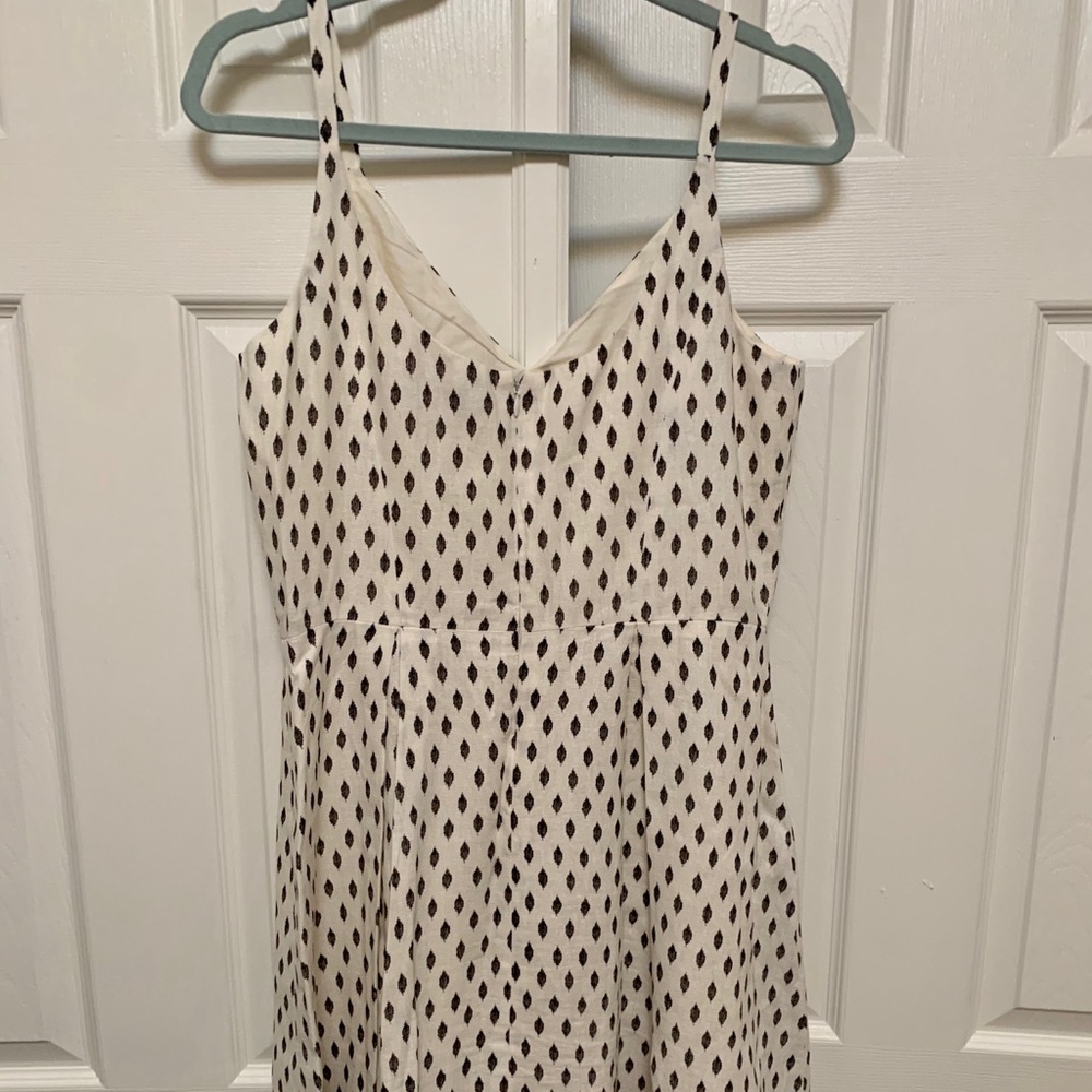 Spaghetti strap black and white sundress